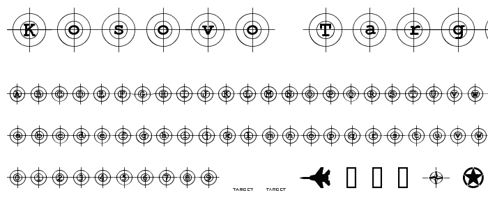 Kosovo Target BC font